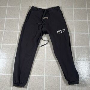 Fear Of God Essentials Sweatpants Men Small Black 1977 Iron Joggers Stretch